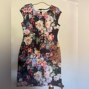 Floral dress, size Large, wore only once. Excellent conditions.